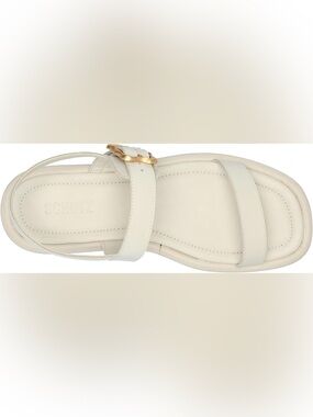 Schutz Wavy Flatform sandal Ivory Leather